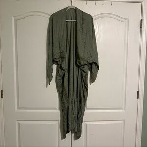 Earthbound Boho Green Tie Dye Komono/Swim Bathing Suit cover up. Womens L/XL